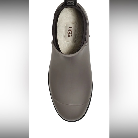 UGG WOMENS DROPLET WILD DOVE WATERPROOF RUBBER WOOL RAIN BOOTS SIZE 5 M US - Picture 4 of 6